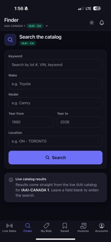 StarBid iPhone screenshot