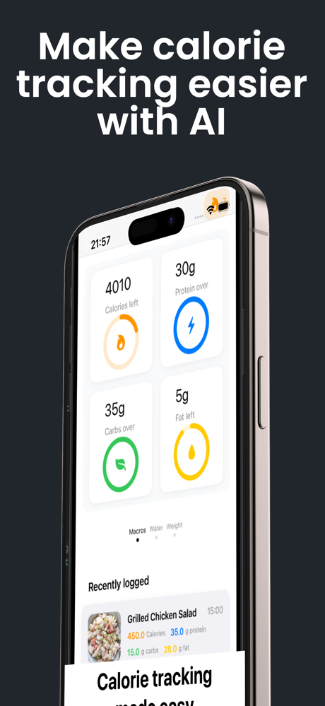 AI Food Calorie Tracker screenshot 1