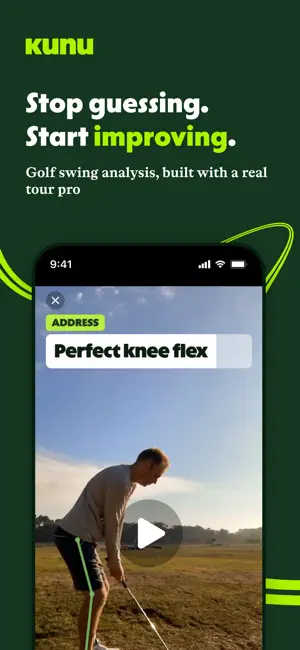 Kunu Golf: Swing Analyzer iPhone screenshot 1