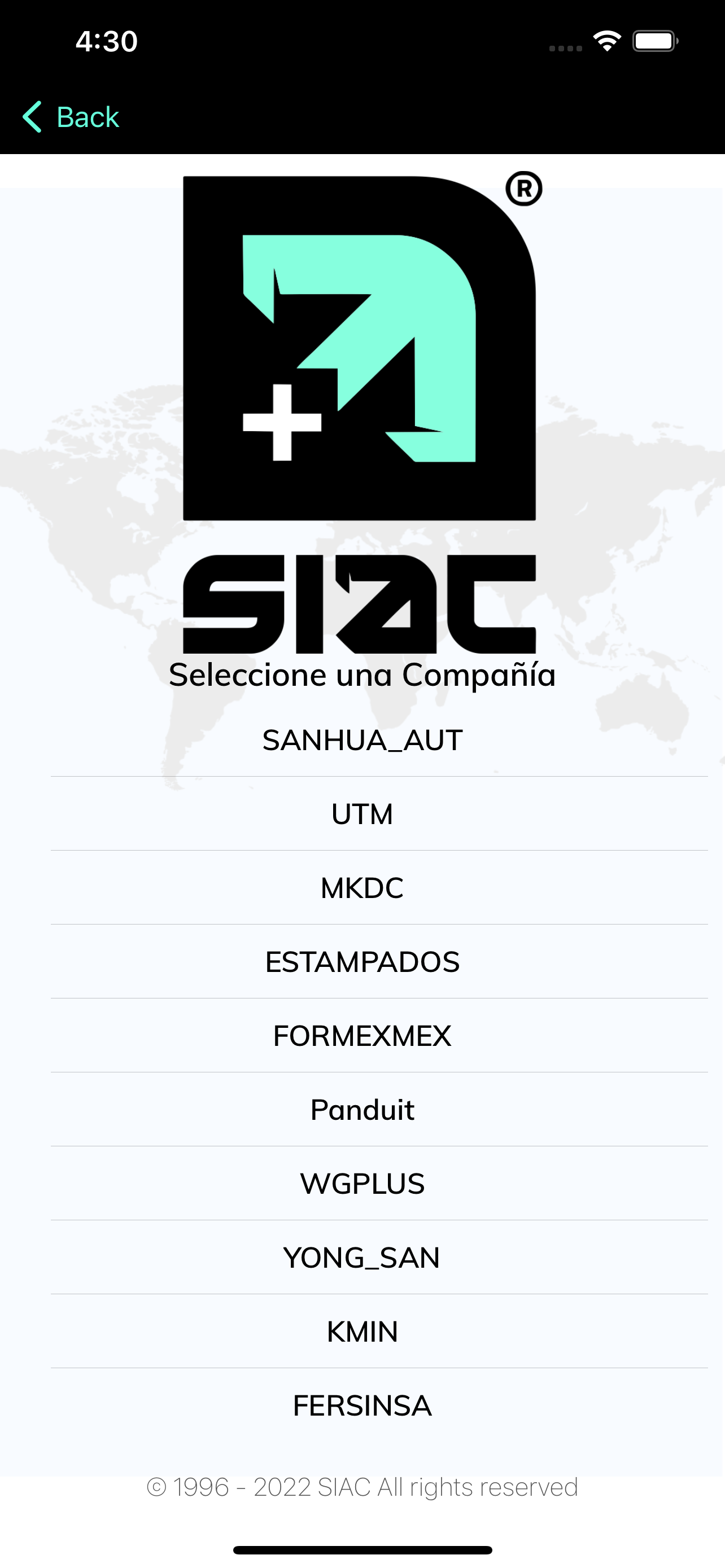 SIAC Integra Plus App