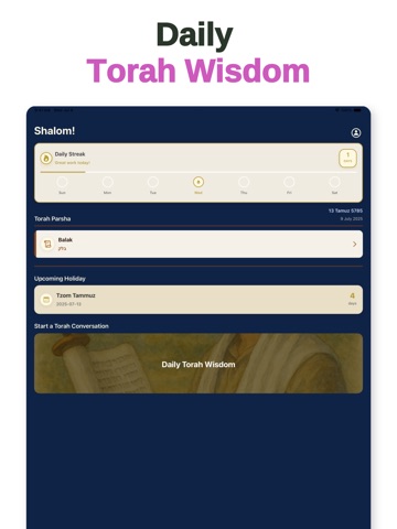 Torah Chat - Hebrew Bible iPad screenshot