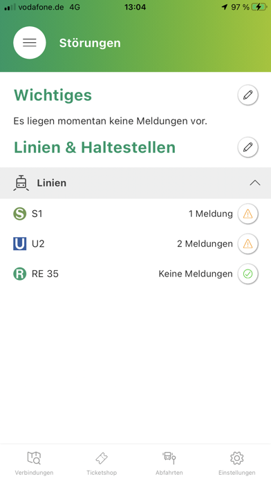 VGN Fahrplan & Tickets Screenshot