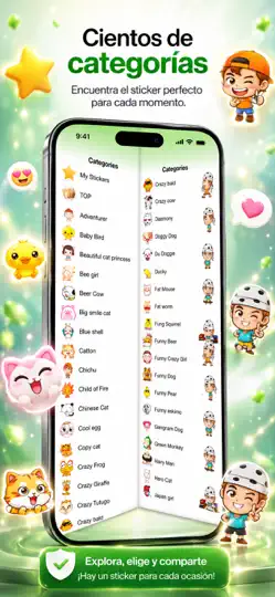 Captura de pantalla de Stickers Para WeChat en iPhone 4