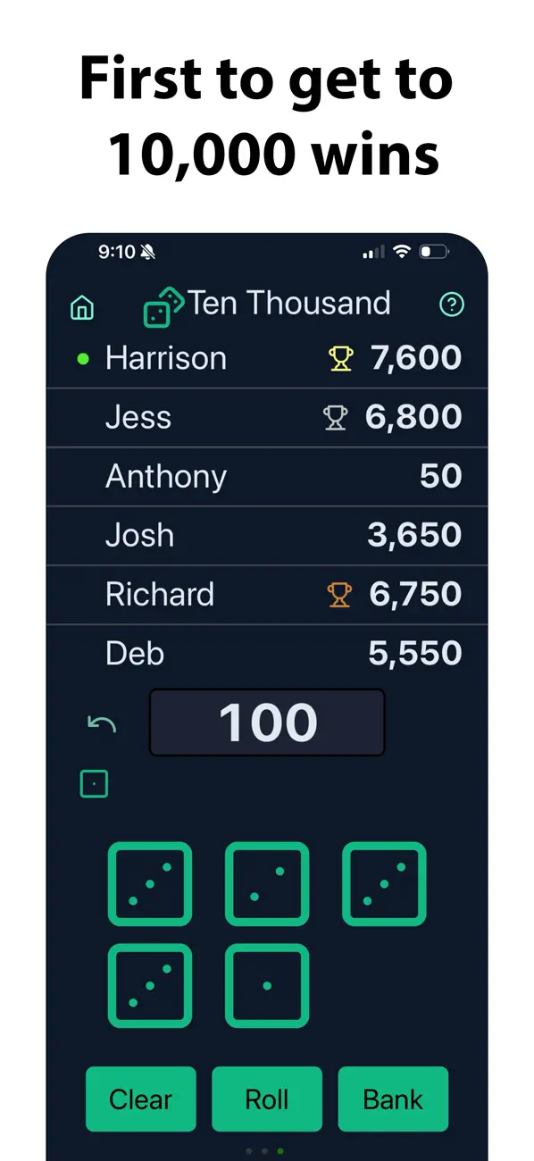 Screenshot #1 pour 10,000 Dice