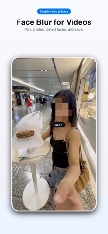 Face Blur Video: Auto Tracking iPhone screenshot
