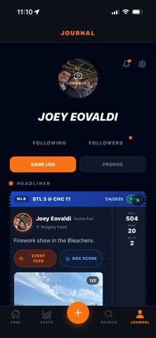 Fan Stat: Your Sports Journey iPhone screenshot