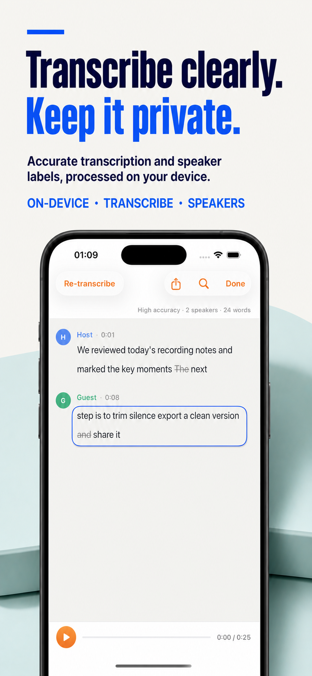Audio Transcription Editor screenshot 2