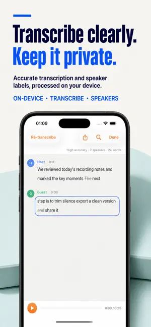 Audio Transcription Editor screenshot 2
