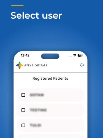 Apex Hospitals iPad screenshot