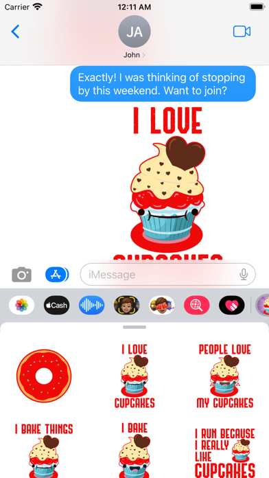 Cupcake Bakery Kawaii Stickers Screenshot