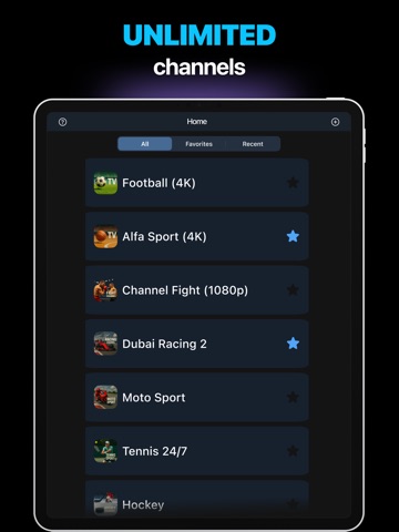 IPTV Smart Player Watch LiveTV iPad screenshot 2