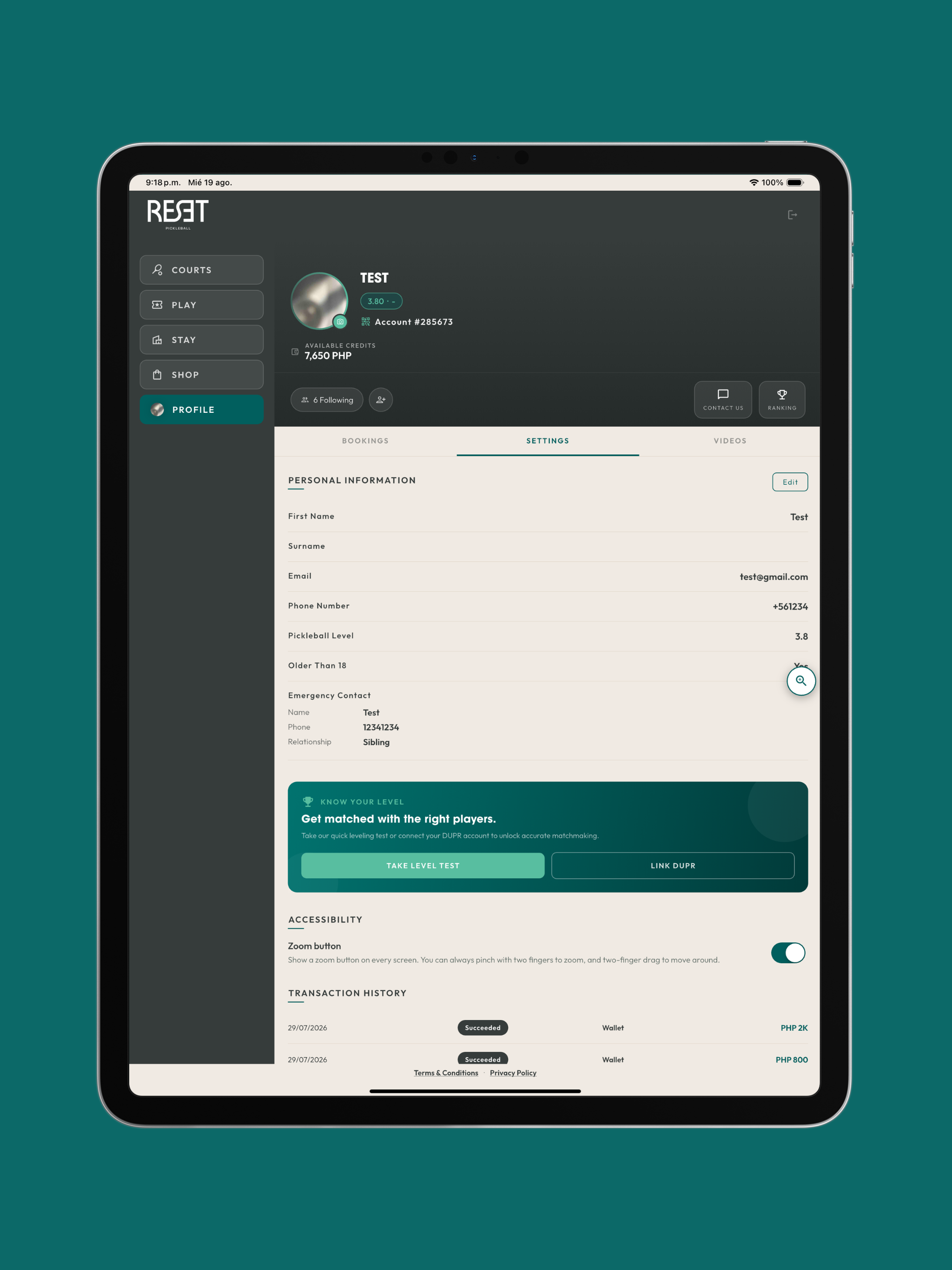 RESET PICKLEBALL screenshot 6