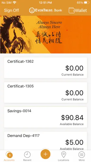 EverTrust Bank Mobile Banking screenshot 1