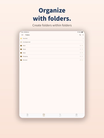 FindMemo - Notepad & Search iPad screenshot