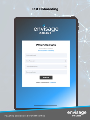 Envisage Online iPad screenshot
