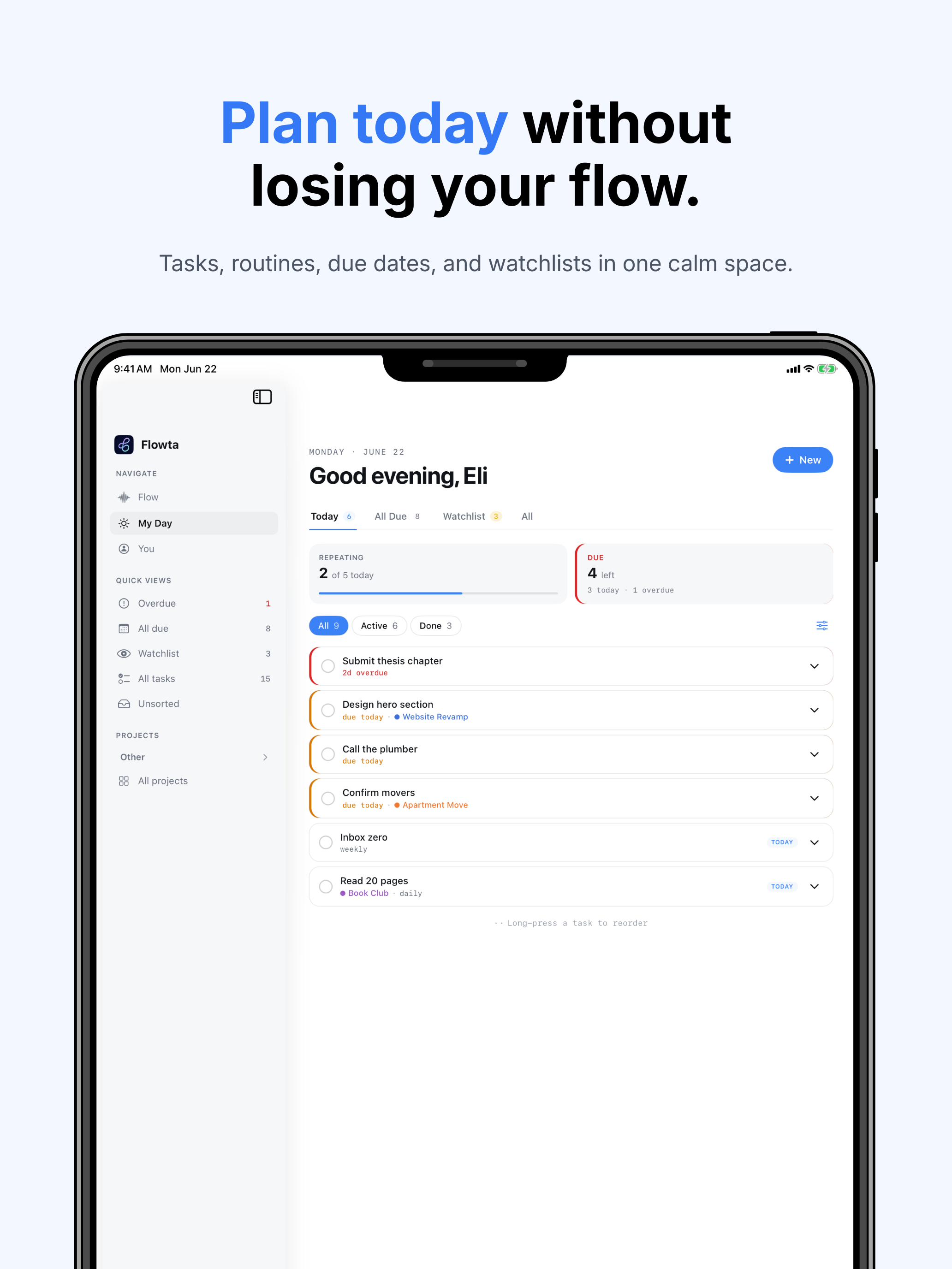 Flowta: Daily Planner & Habits