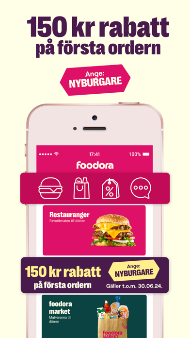 foodora: Beställ mat onlineのおすすめ画像1