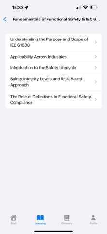 IEC61508 Learning screenshot