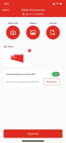 BK ETL ZAMORA screenshot