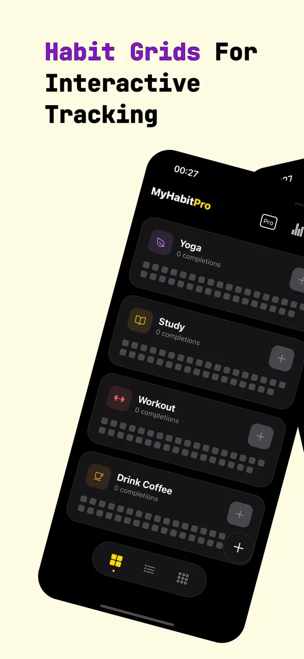 #1. Habit Tracker - MyHabitPro (iOS) By: LIK JOU LEE