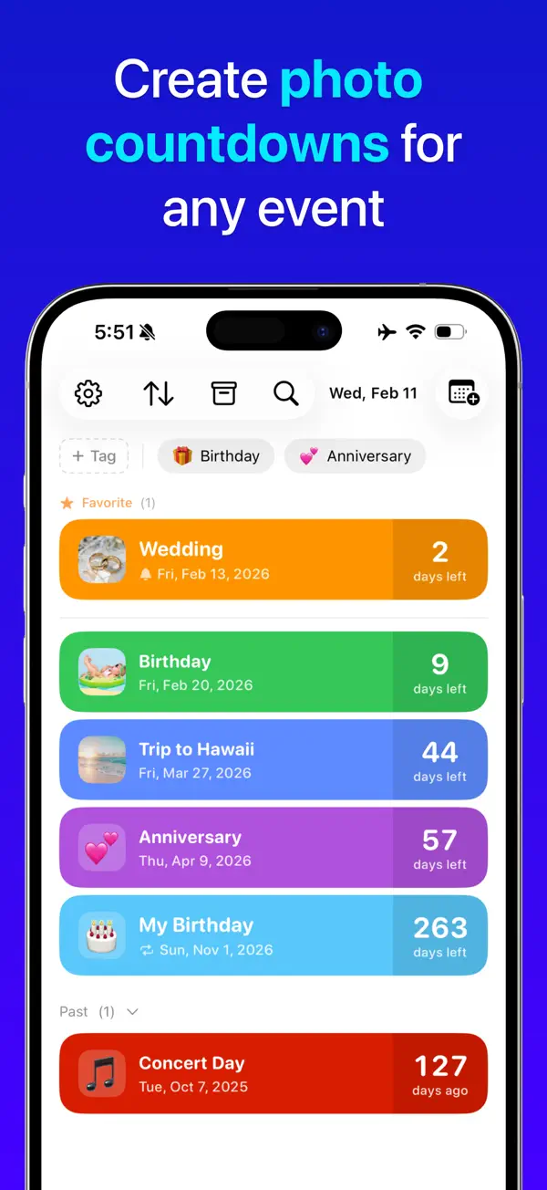 Countdown Widget screenshot 1