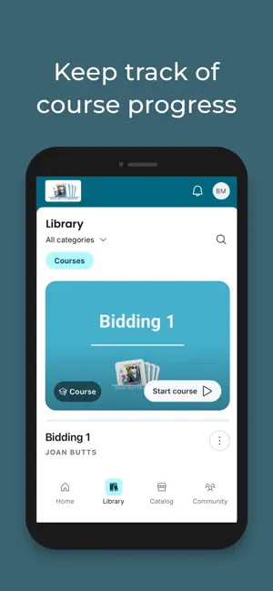 The Online School of Bridge iPhone screenshot 1