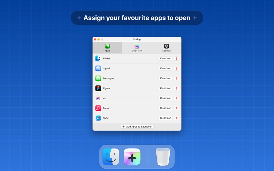 #3. Spring - Shortcut to any App (macOS) Por: Rasmus Nielsen