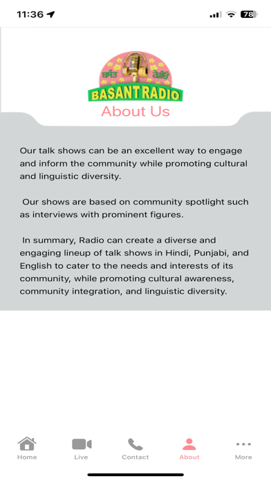 Basant Radio Screenshot