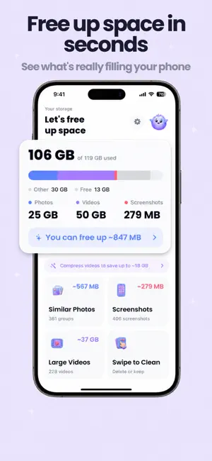 Clean Up: Storage & Photos screenshot 1