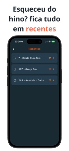 Harpa Cristã: letra e áudio screenshot