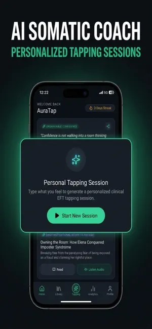 AuraTap: EFT Tapping & Anxiety screenshot 2
