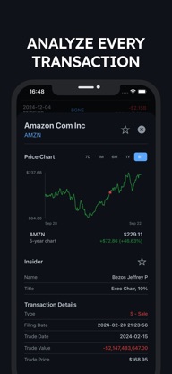 Insider Trades: Stock Tracker screenshot 5
