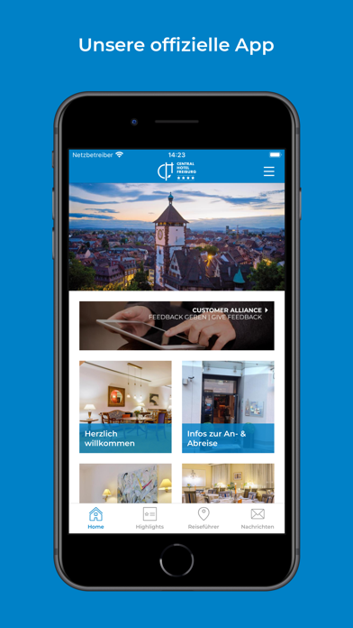 CENTRAL HOTEL FREIBURG screenshot