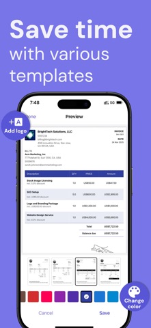 Estimate & Invoice Maker App screenshot