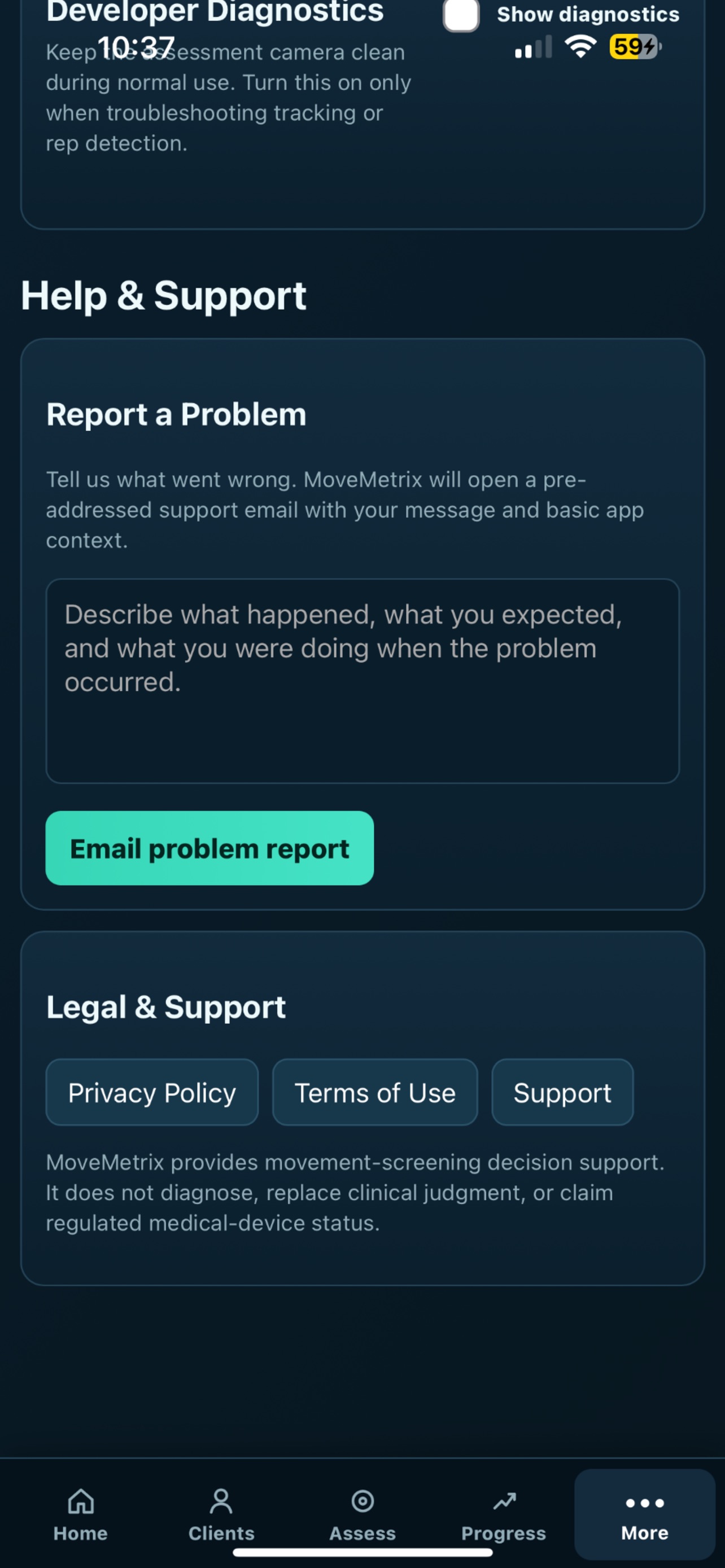 Screenshot 2 of MoveMetrix