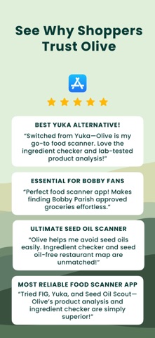 Olive: Food & Cosmetic Scanner app screen 7