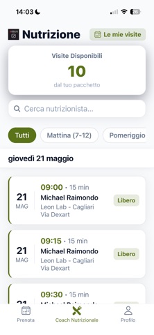 Leon Lab Prenotazioni iPhone screenshot