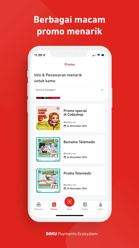 #8. DOKU e-Wallet (iOS) 게시자: PT Nusa Satu Inti Artha ( DOKU )