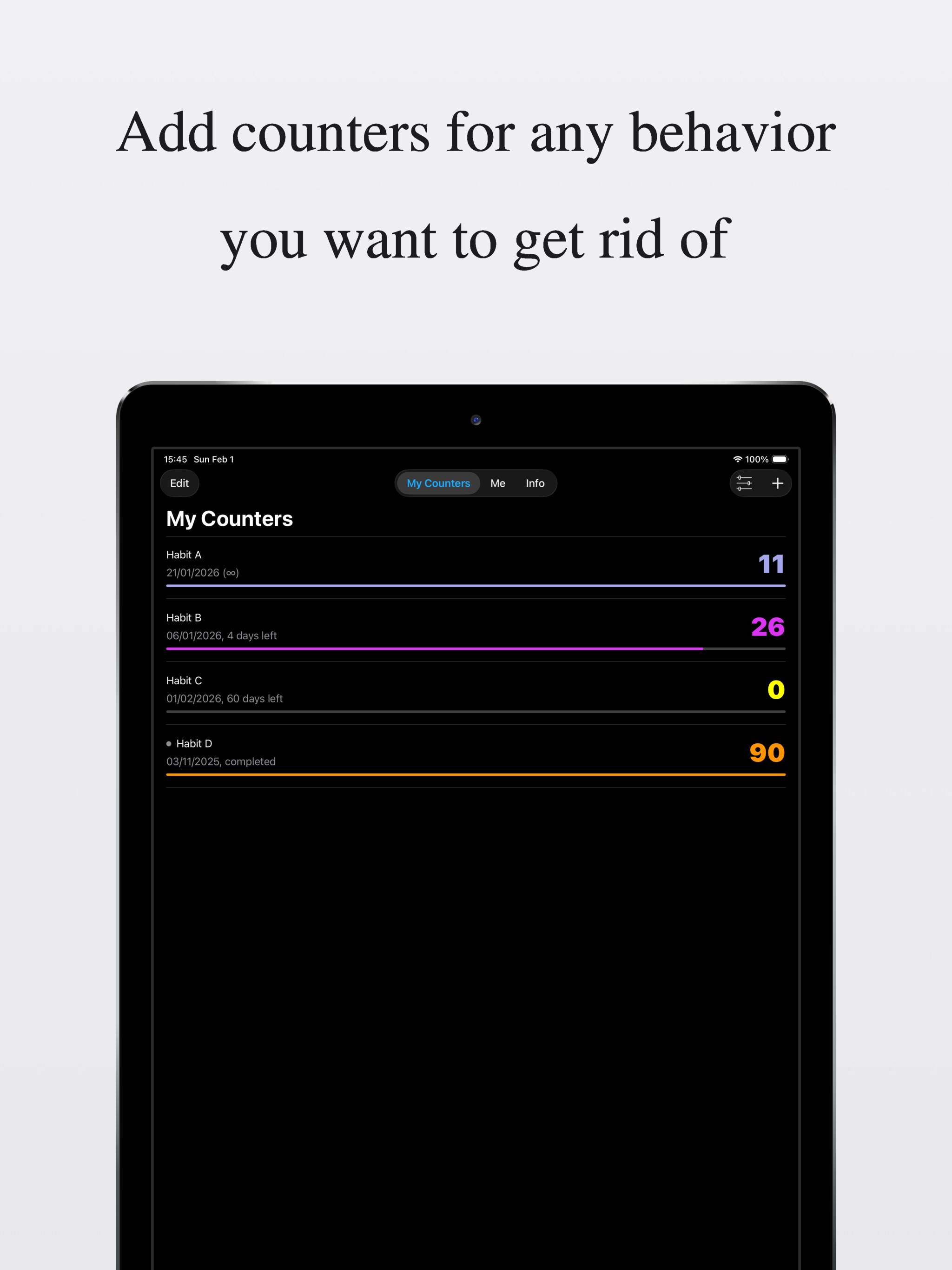 Break Free Tracker