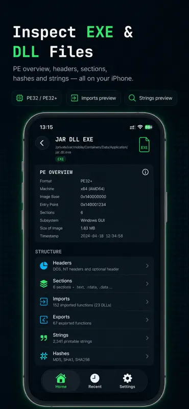 JAR DLL EXE File Viewer screenshot 1 of 6
