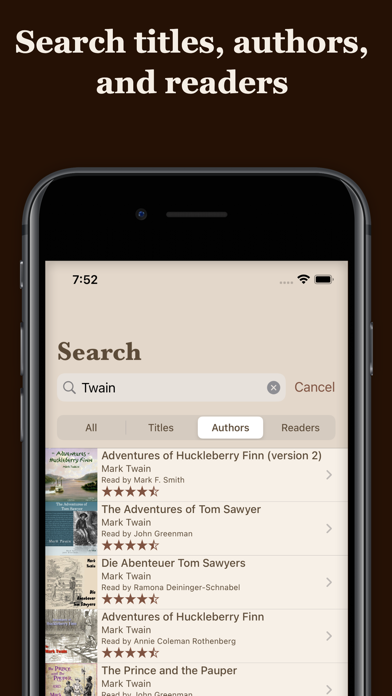 LibriVox Audiobooks – Ad-Free Screenshot