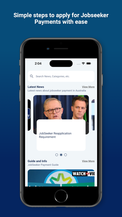 AU Jobseeker Payment Guide Screenshot