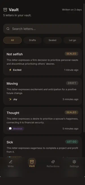 UNSENT - Letters Never Sent screenshot 3