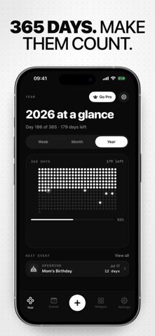 Days Left: Year & Countdowns iPhone screenshot