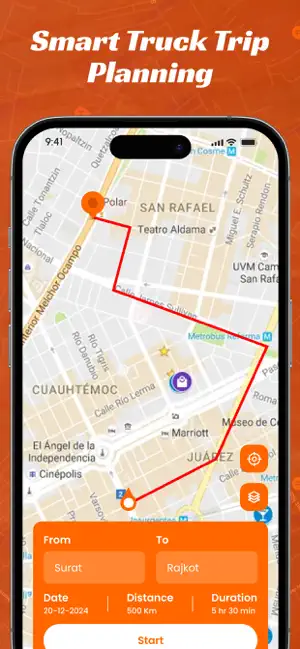 TruckMap : Truck GPS Routes iPhone screenshot 4