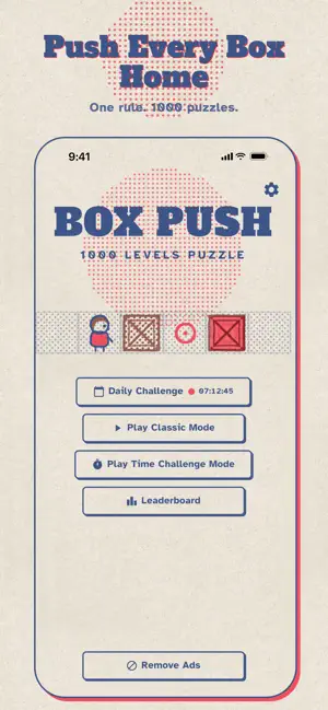 Box Push: 1000 Levels Puzzle screenshot 1
