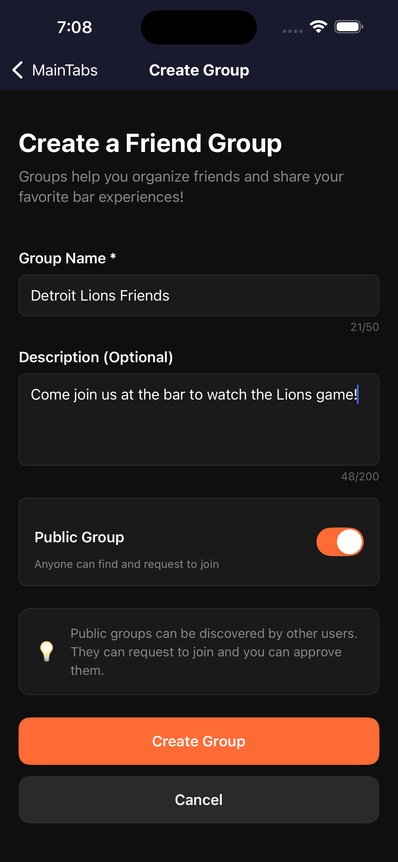 Bar Mate – Meetups & Check-ins screenshot 3