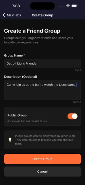 Bar Mate – Meetups & Check-ins screenshot 3