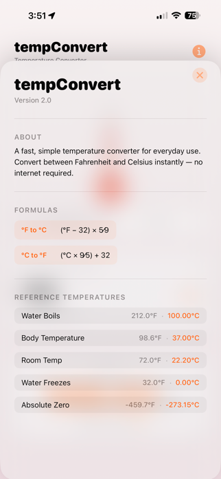 tempConvert Screenshot 2 of 4