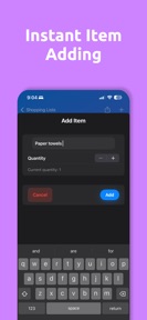 Shared Grocery List: Shopping screenshot